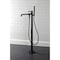 Kingston Brass KS7030DKL Freestanding Tub Faucet with Hand Shower, Matte Black KS7030DKL - alternate 5